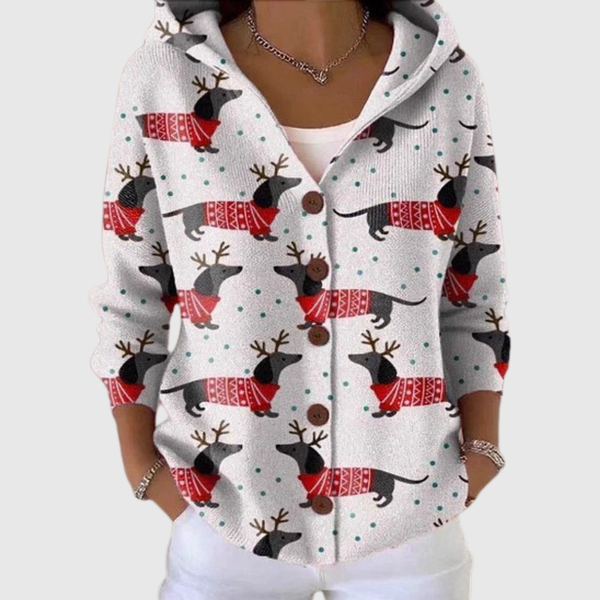 Kapuzenstrickcardigan