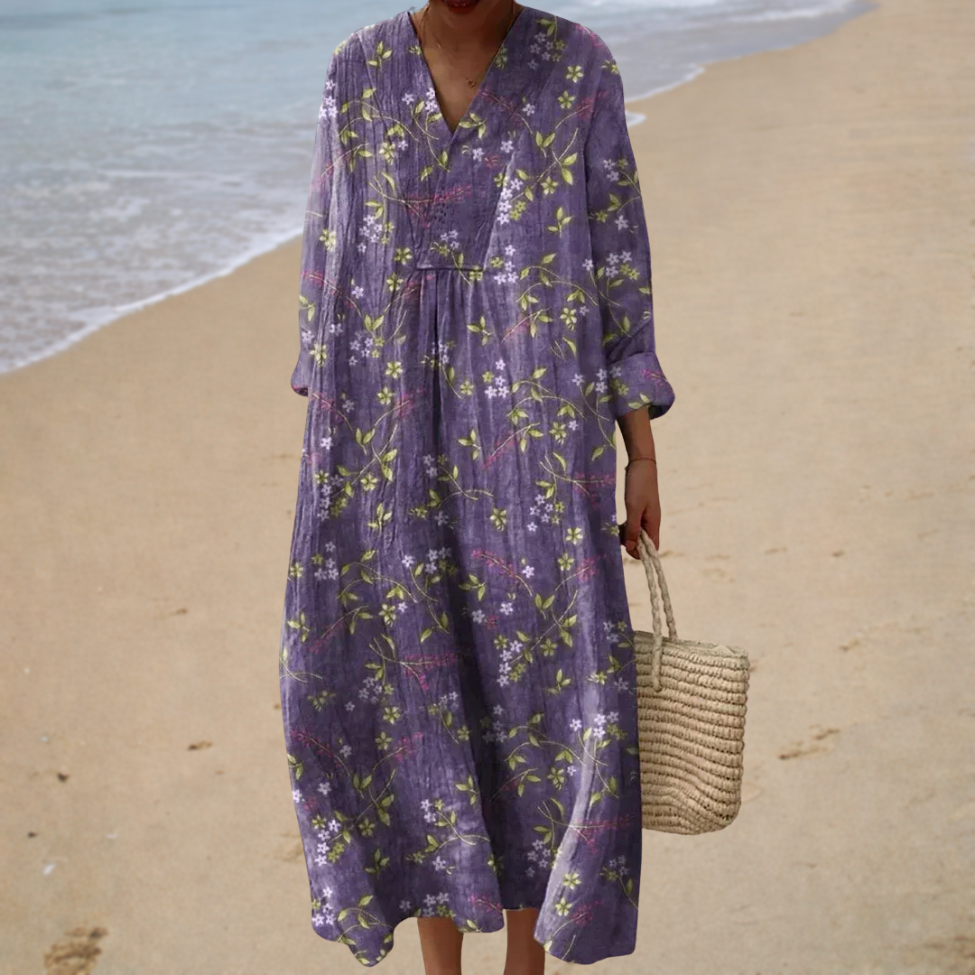 Flatterndes Bedrucktes Sommerkleid
