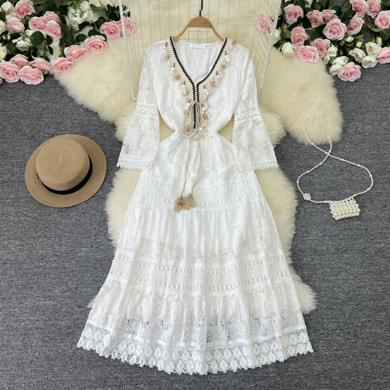 Amary - Boho Spitzenkleid